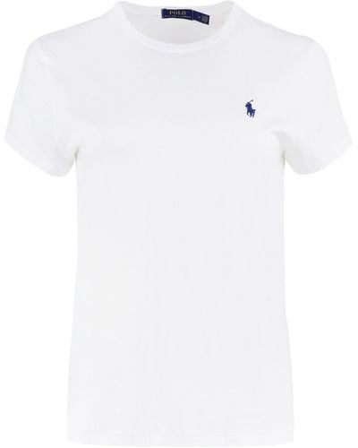Polo Ralph Lauren T Shirt In Cotone Leggero - Bianco