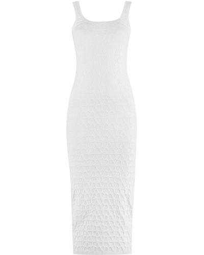Valentino Knitted Dress - White