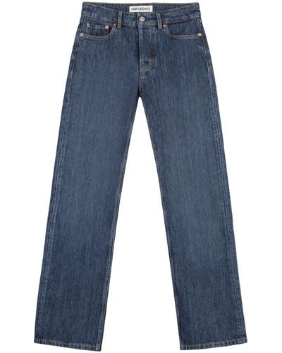 Our Legacy Jeans straight leg a 5 tasche - Blu