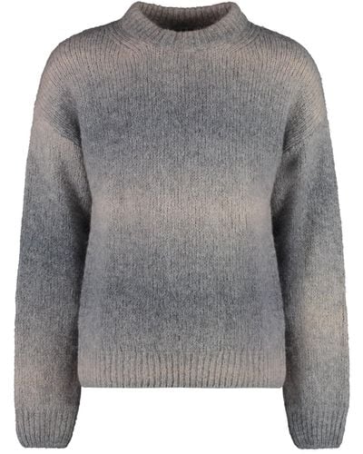 GANT Wool-Blend Crew-Neck Sweater - Gray
