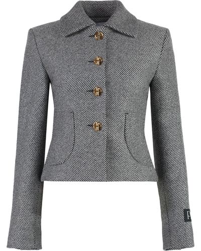 Patou Giacca in tweed - Grigio