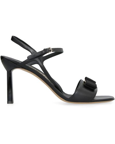 Ferragamo Gabriela 95mm Open-toe Sandals - Black