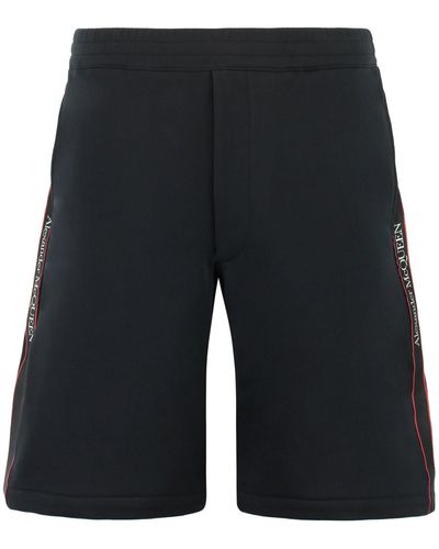 Alexander McQueen Bermuda in cotone - Nero