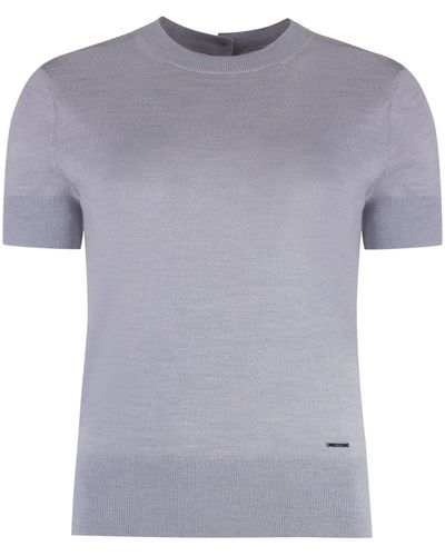 Calvin Klein Short Sleeve Jumper - Grey