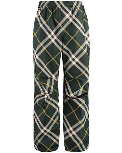 Burberry Technical Fabric Trousers - Green