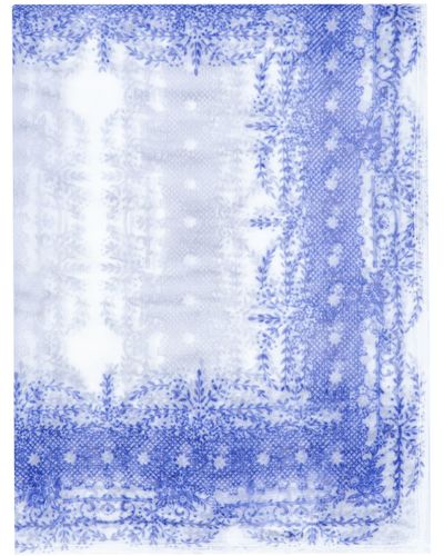 Philosophy Di Lorenzo Serafini Floral Printed Scarf - Blue