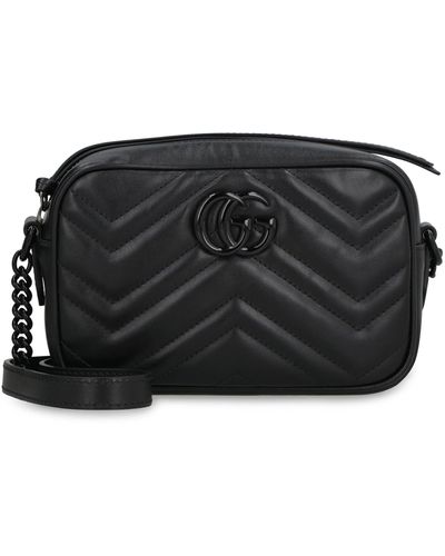 Gucci GG Marmont Quilted Leather Camera-bag - Black