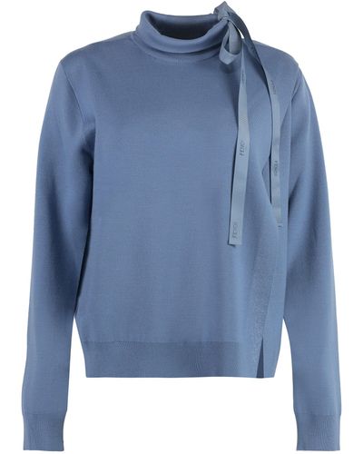 Fendi Wool Pullover - Blue