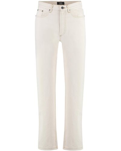 A.P.C. Martin Straight Leg Jeans - White