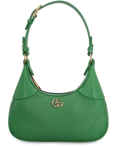 Gucci Aphrodite Mini Leather Shoulder Bag - Green