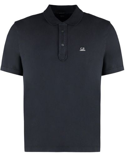 C.P. Company Cotton Polo Shirt - Black