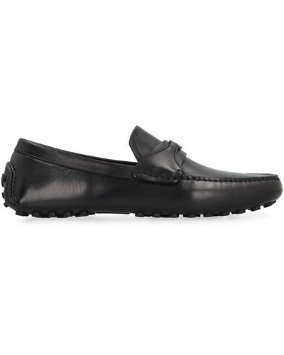 Ferragamo Driver Leather Loafers - Black
