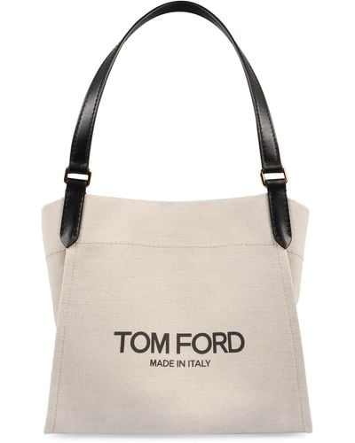 Tom Ford Amalfi Canvas Tote Bag - Natural