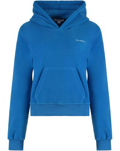 Sporty & Rich Hooded Sweatshirt - Blue