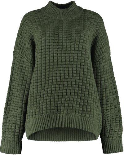 retroféte Pullover Dorinda in misto lana - Verde
