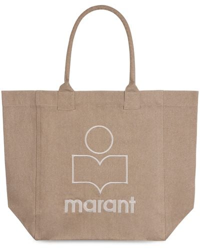 Isabel Marant Tote bag Yenky in canvas - Marrone