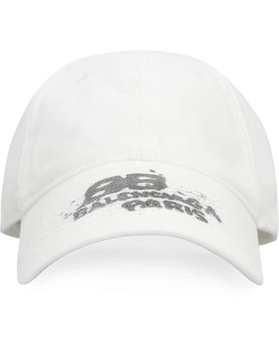 Balenciaga Logo Baseball Cap - White