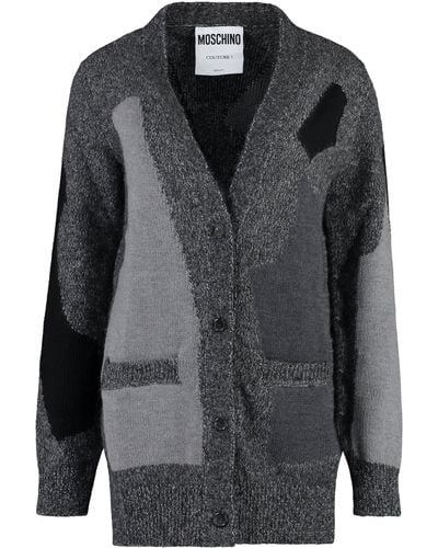 Moschino Knitted Cardigan - Gray