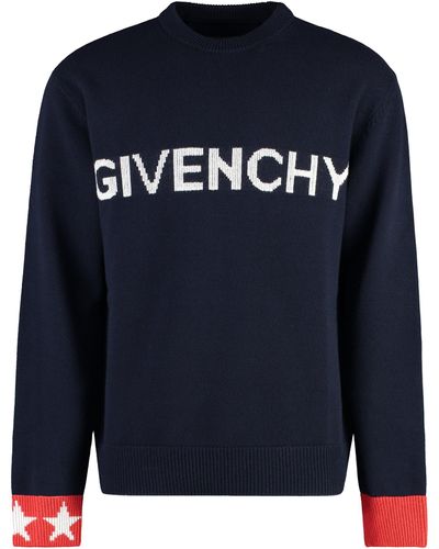 Givenchy Straight crew neck maglione - Blu