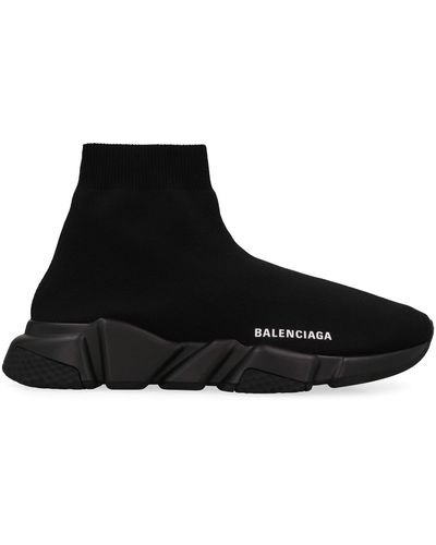 Balenciaga Men's 3XL Sock Recycled Knit Sneakers - Black - Size 13