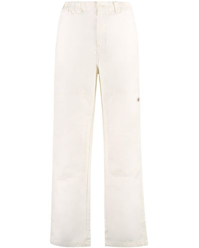 Dickies Pantaloni Florala in cotone - Bianco