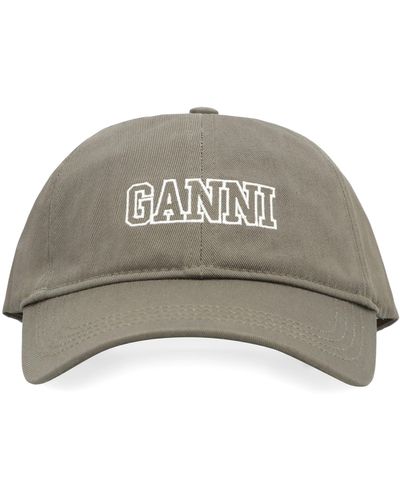 Ganni Logo Baseball Cap - Grey