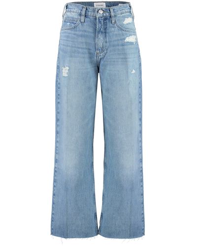 FRAME Jeans Le High 'N' Tight Wide Leg - Blu
