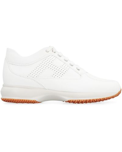 Hogan Interactive Leather Sneakers - White