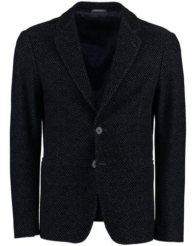 Giorgio Armani Blazer monopetto a due bottoni - Nero