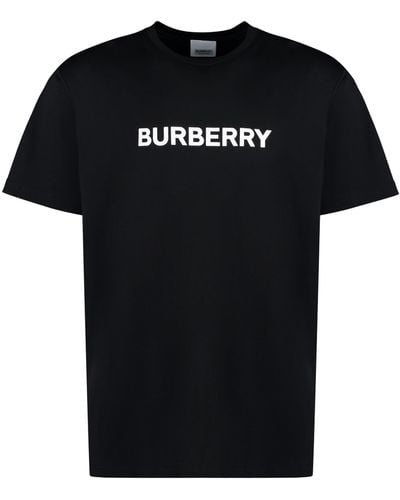 Burberry Cotton Crew-Neck T-Shirt - Black