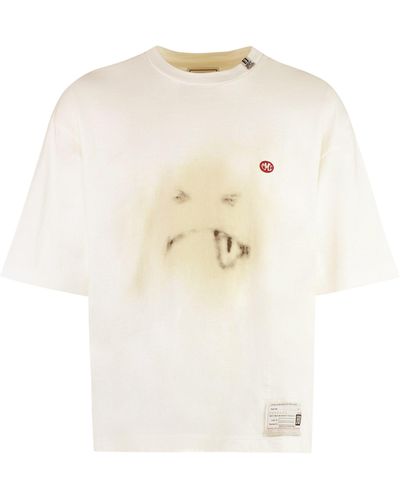 Maison Mihara Yasuhiro T-shirt girocollo in cotone - Bianco