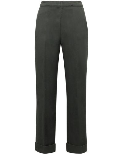 Aspesi Cotton-linen Trousers - Grey