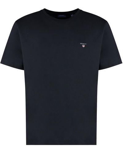 GANT T-shirt girocollo in cotone - Nero