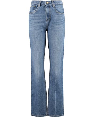 Tory Burch Medium Waist Slim Jeans - Blue