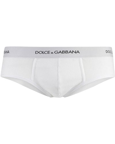 Dolce & Gabbana Plain Color Briefs - White