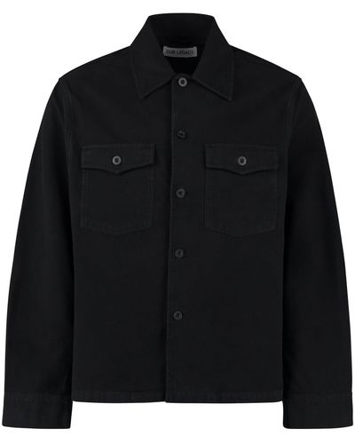 Our Legacy Cotton Overshirt - Black