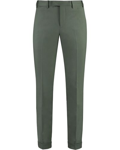 PT01 Pantaloni in lana vergine - Verde