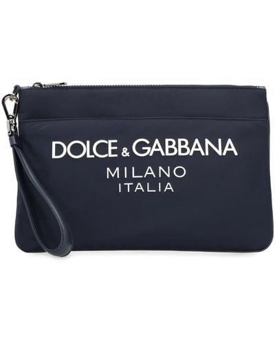 Dolce & Gabbana Nylon Pouch - Blue