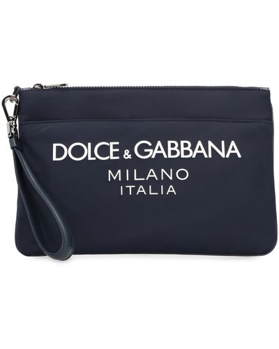 Dolce & Gabbana Pouch in nylon - Blu