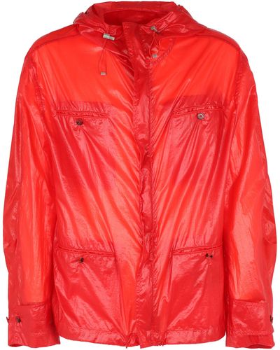 Ferragamo Techno Fabric Jacket - Red