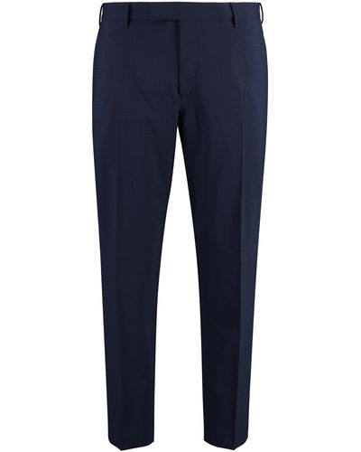 PT01 Pantaloni in lana vergine - Blu