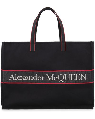 Alexander McQueen Tote bag in canvas - Nero