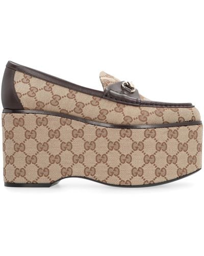 Gucci Platform Loafers - Brown