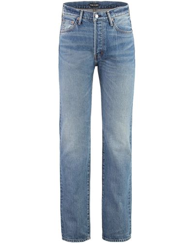Tom Ford 5-pocket Straight-leg Jeans - Blue
