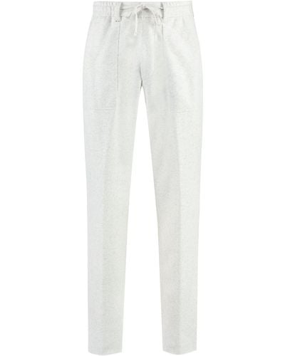 BOSS Pantaloni in misto lana - Bianco