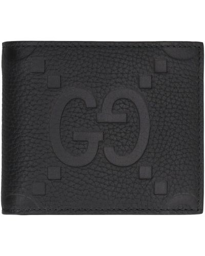 Gucci Jumbo GG Motif Wallet - Black