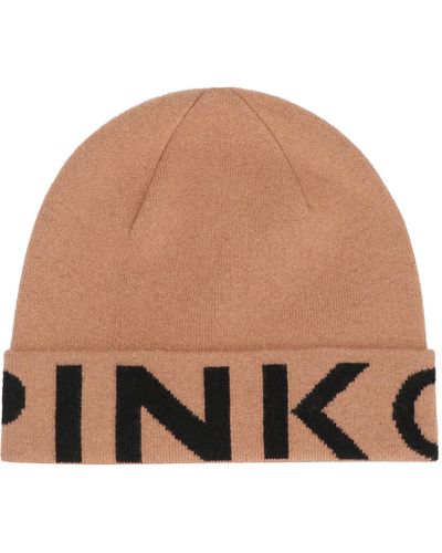 Pinko Calamaro Wool Hat - Natural