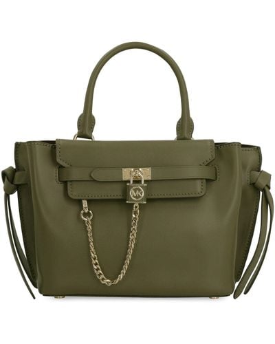 Michael Kors Hamilton Legacy Leather Handbag - Green