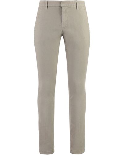 Dondup Pantaloni Gaubert chino in cotone - Grigio