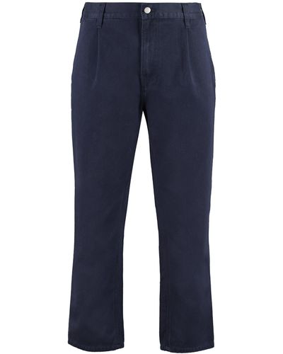 Carhartt Pantaloni Abbott in cotone - Blu